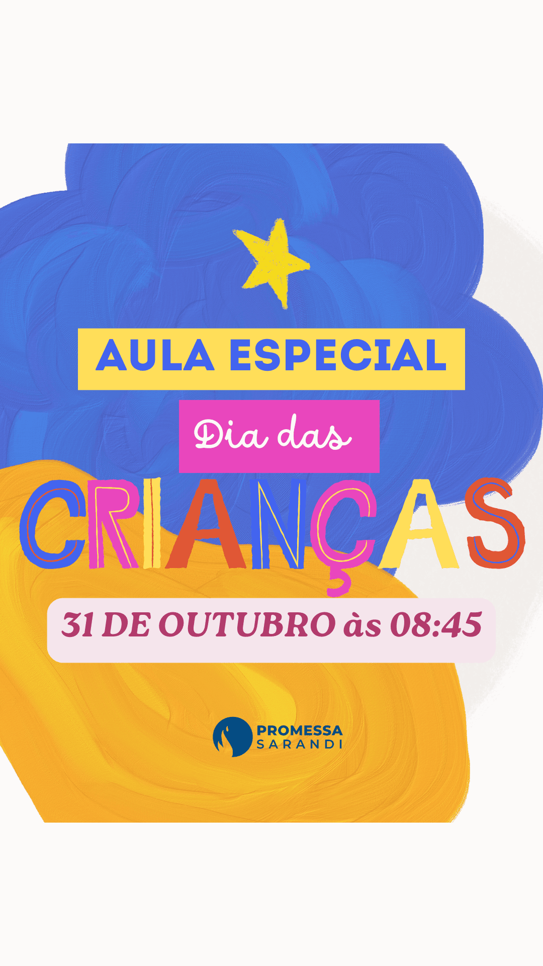 Aula Especial: Dia das Crianças — Sábado, 31 de outubro, às 8h45
